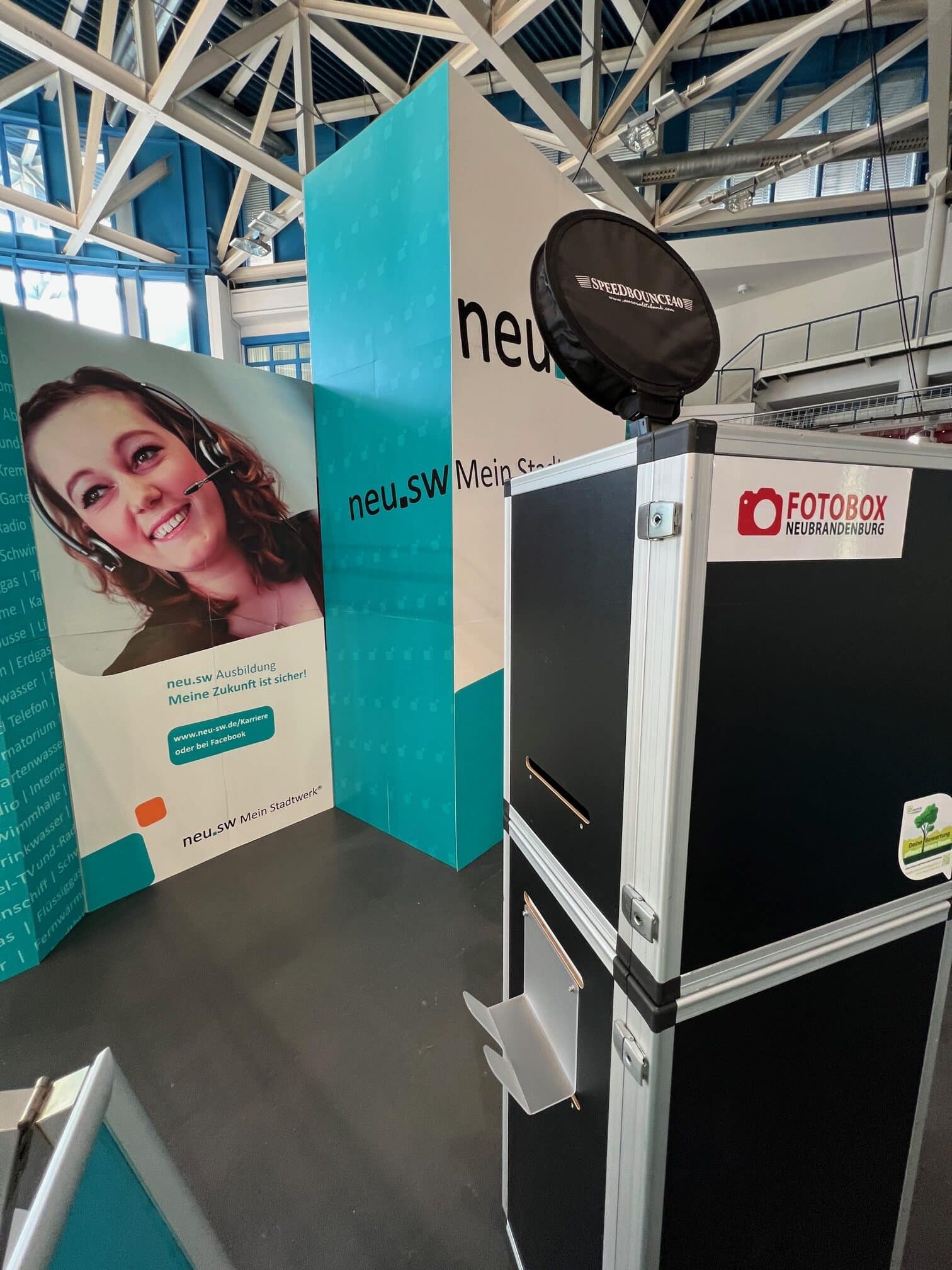 Fotobox Neubrandenburg – Azubi-Messe und Ausbildungsmesse Fotobox auf einer Azubi-Messe in Neubrandenburg