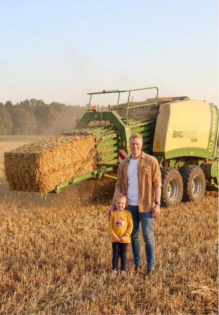 Photo booth agricultural machinery motif | Agricultural event photos