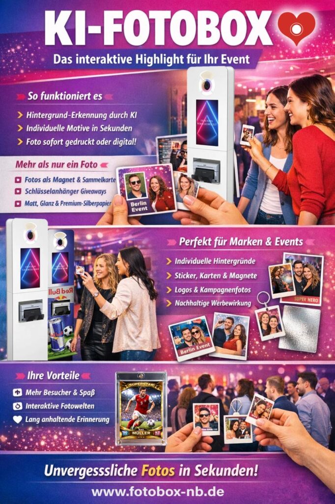 KI-Fotobox für Events & Messen – Interaktive Fotos mit Branding