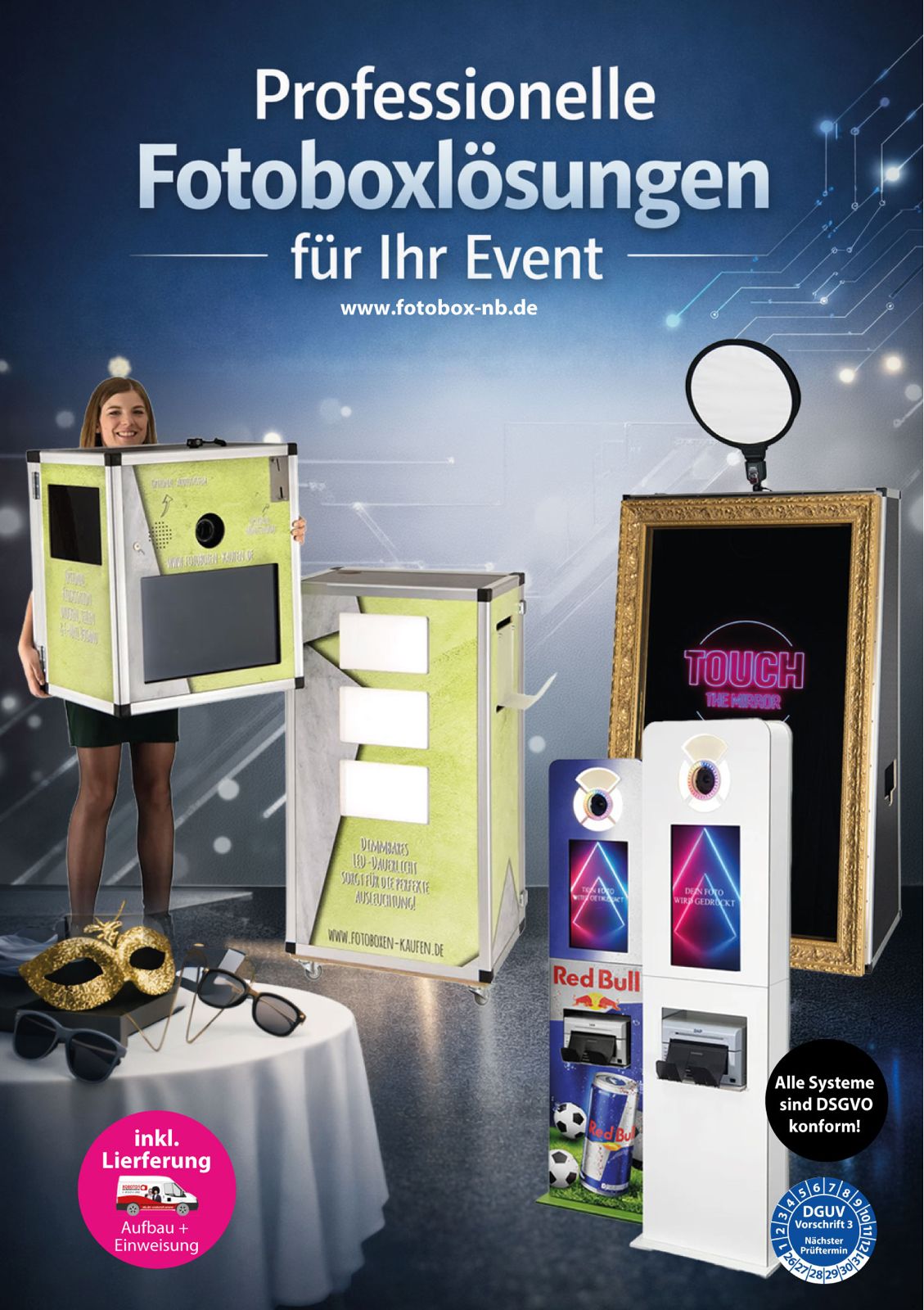 KI-Fotobox auf der Messe Berlin – Digitale Hintergründe & Branding