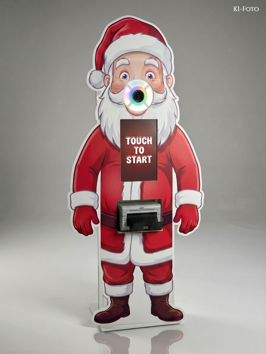 Fotobox Weihnachtsmann für Firmen Weihnachtsfeier in Berlin