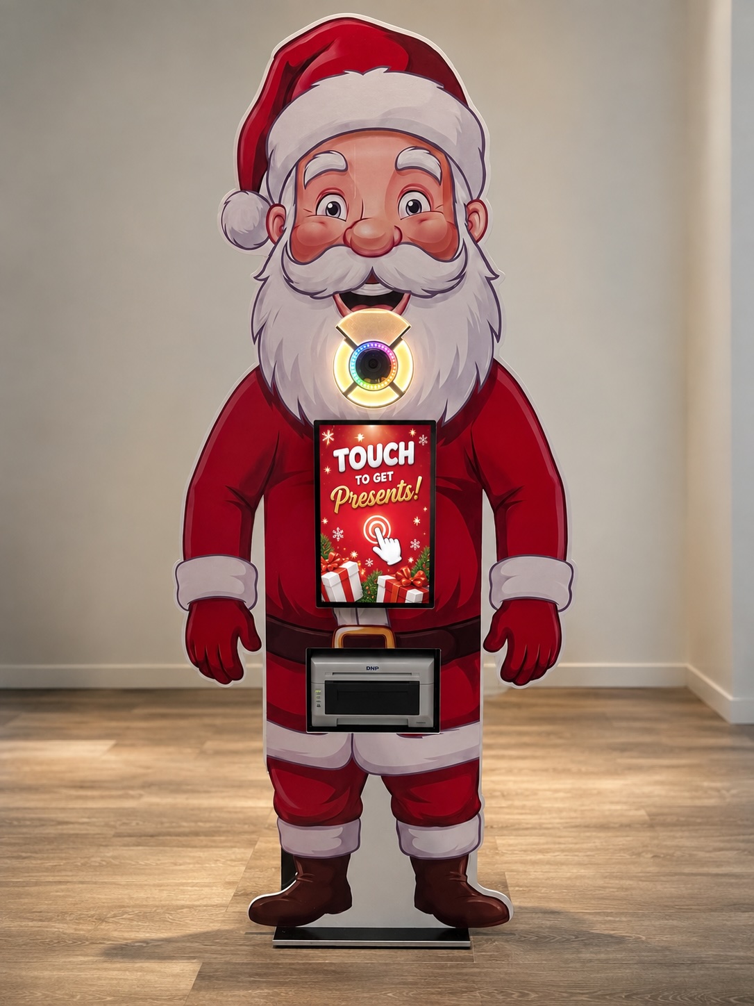 Weihnachtsmann Fotobox mieten Weihnachtsmann Fotobox mit Sofortdruck für Shoppingcenter und Weihnachtsfeier