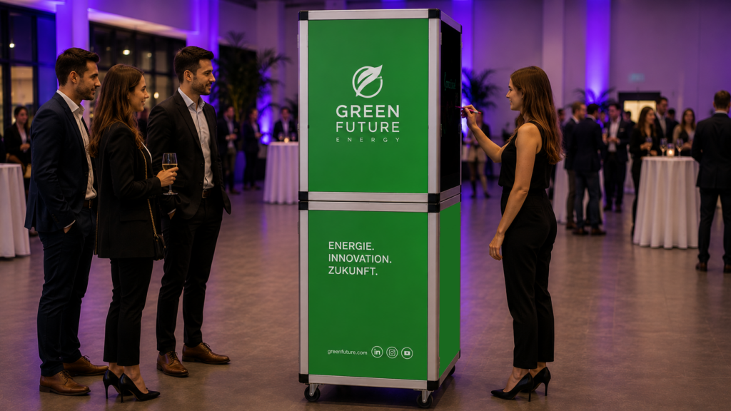 Scribble Booth mieten | Branding Fotobox für Events