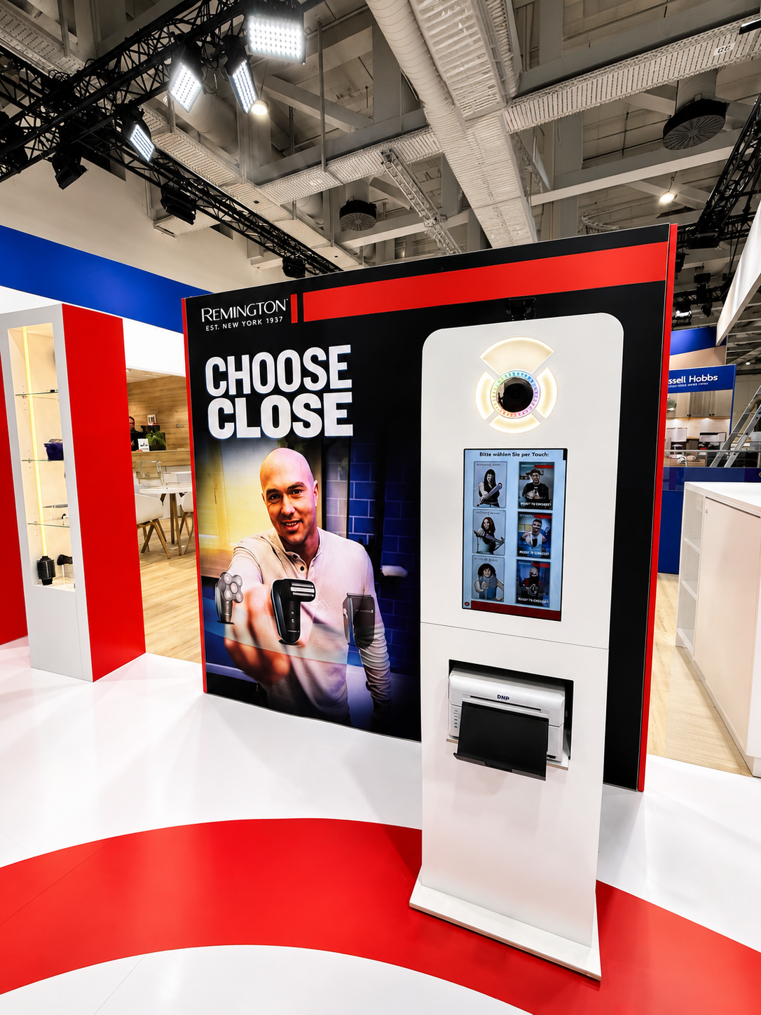 KI-Fotobox IFA Berlin für Remington Russell KI-Fotobox auf der IFA Berlin mit Face Swap und Sofortdruck