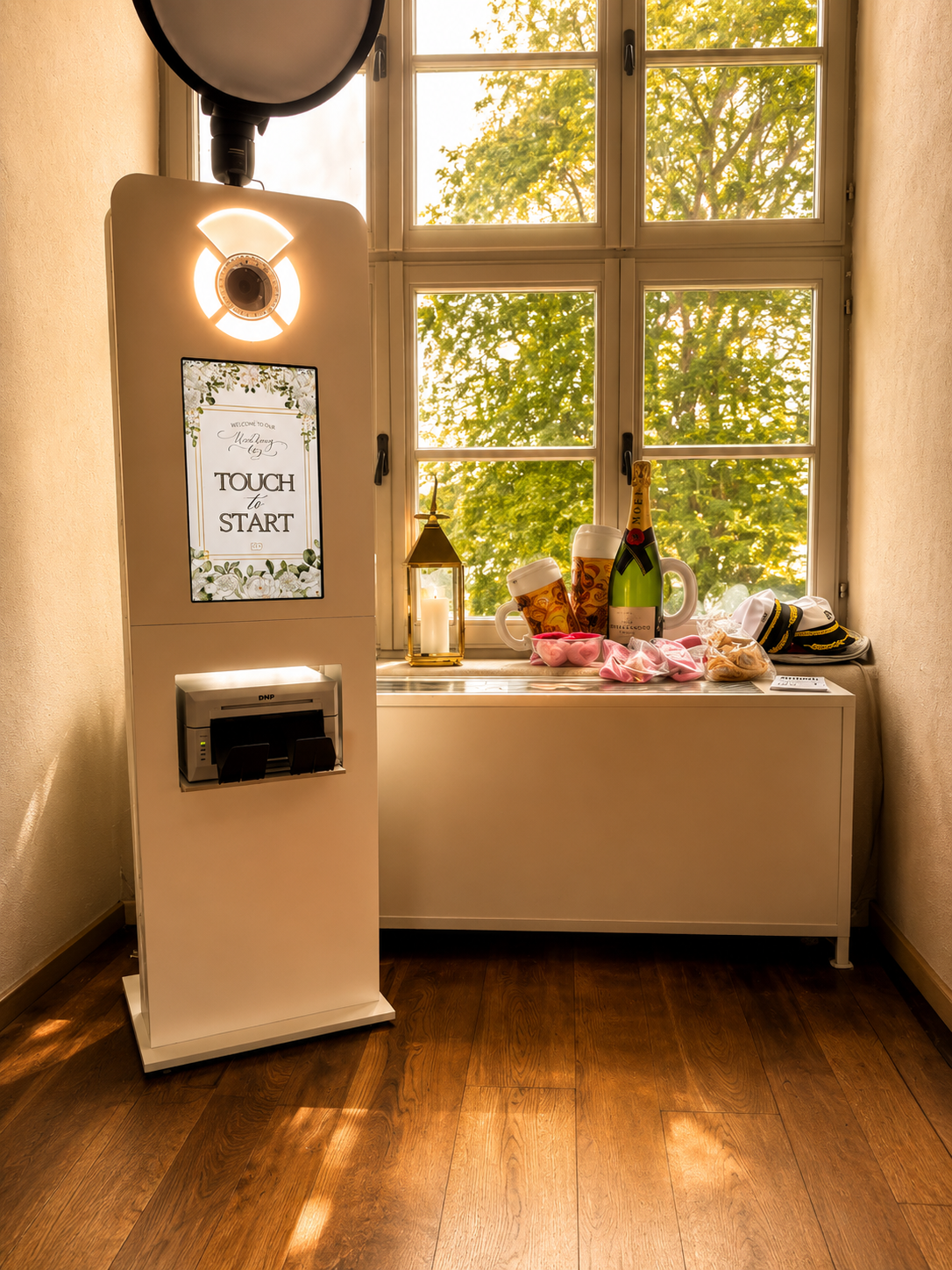 Fotobox Hochzeit im Schloss Ulrichshusen Fotobox bei einer Hochzeit im Schloss Ulrichshusen
