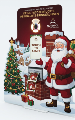 Rent a photo booth in many shapes – banana, robot, Santa Claus & more Rent a photo booth in many shapes – banana, robot, Santa Claus & more