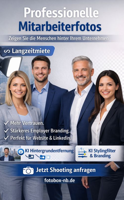 Mitarbeiterfotos & Mitarbeiterausweise – Fotobox mieten leicht gemacht Mitarbeiterfotos & Mitarbeiterausweise – Fotobox mieten leicht gemacht