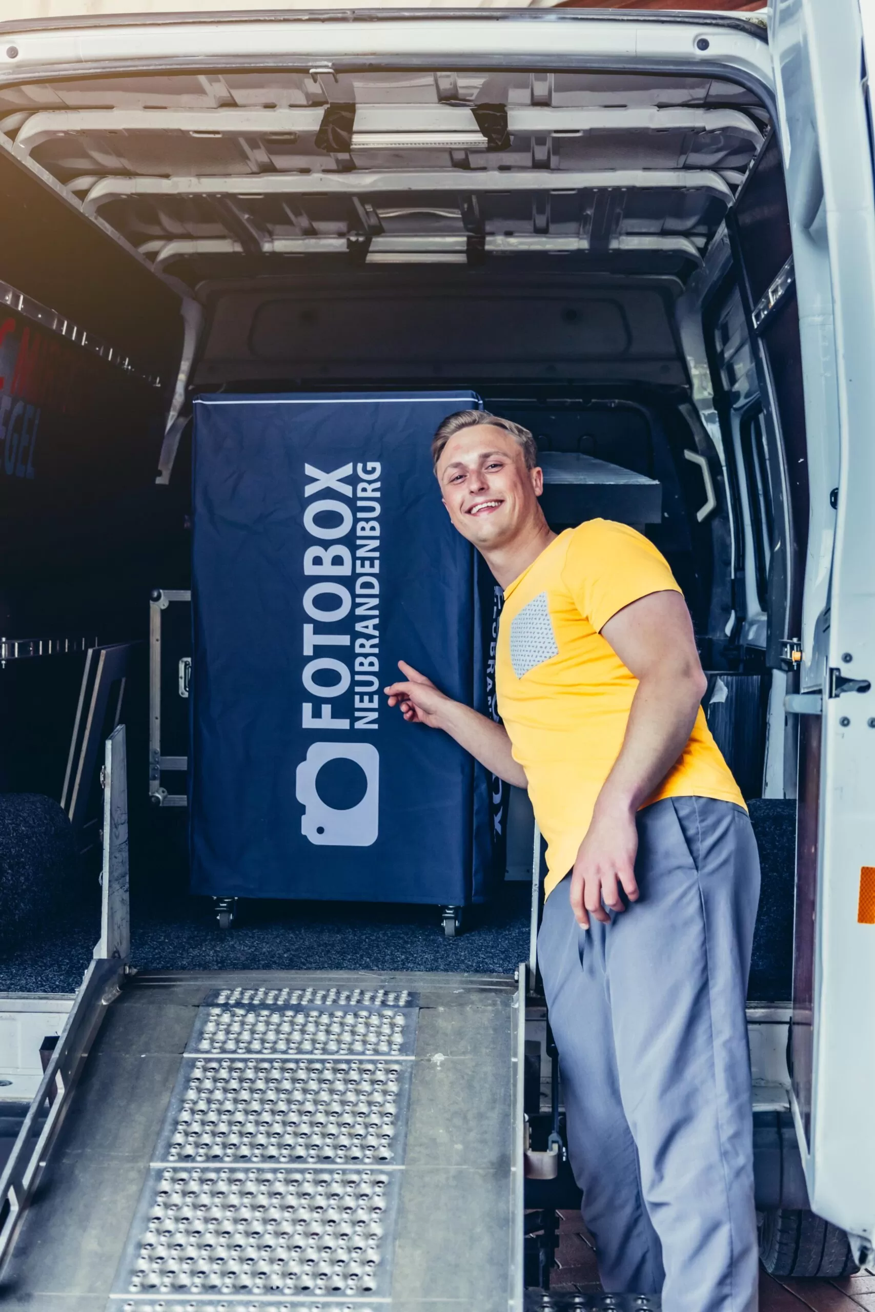 Fotobox im Einsatz bei einer Veranstaltung